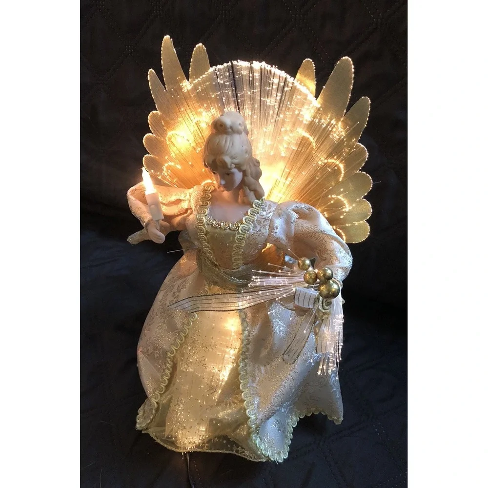 Vintage Fiber Optic Christmas Angel 12